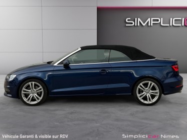 Audi a3 cabriolet 2.0 tdi 184 quattro s line s tronic 6 - siège chauffants - chauffe nuque - caméra - garantie 12 mois...
