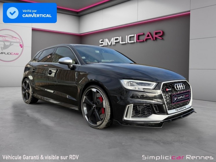 Audi rs3 sportback 2.5 tfsi 400cv s tronic 7 quattro, ligne miltek, moteur daza, occasion simplicicar rennes simplicicar...