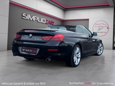 Bmw serie 6 cab f12 640d 313ch xdrive exclusive a cabriolet caméra 360 cuir blanc occasion simplicicar labarthe simplicicar...