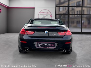 Bmw serie 6 cab f12 640d 313ch xdrive exclusive a cabriolet caméra 360 cuir blanc occasion simplicicar labarthe simplicicar...