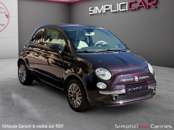 Fiat 500 1.2 8v 69 ch lounge occasion cannes (06) simplicicar simplicibike france