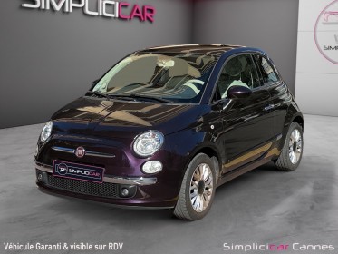 Fiat 500 1.2 8v 69 ch lounge occasion cannes (06) simplicicar simplicibike france