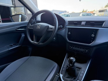 Seat arona 1.0 ecotsi 115 ch start/stop bvm6 style carplay radar av ar garantie 12 mois occasion simplicicar poitiers...