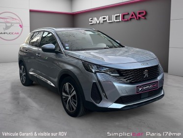 Peugeot 3008 130 cv allure/garantie 12 mois/ouverture sans clef/virtual cockpit/attelage/camera de recule occasion paris...