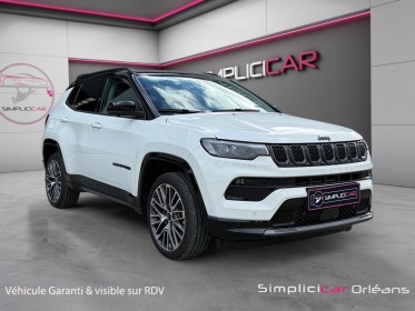 Jeep compass summit 1.3 phev t4 240 ch 4xe eawd s caméra 360 carplay garantie 12 mois occasion simplicicar orleans...