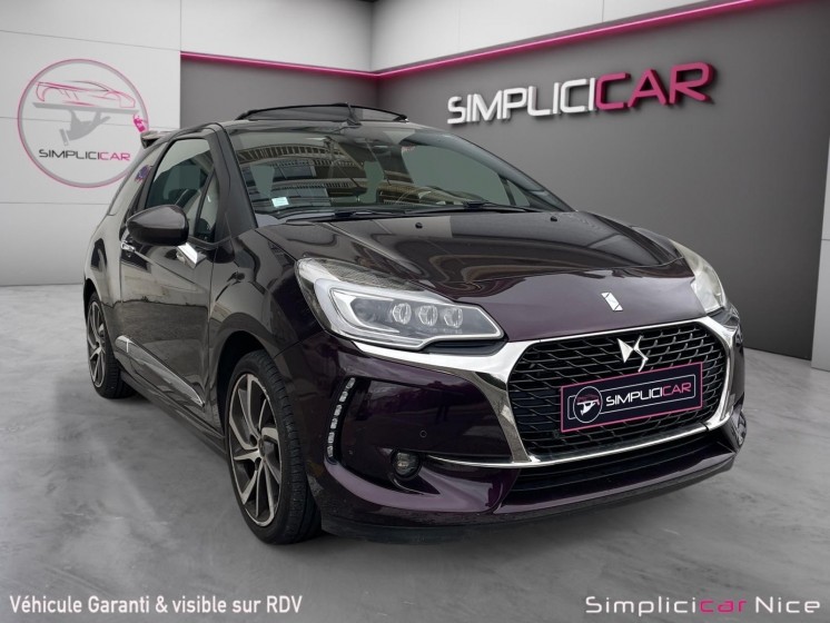 Ds ds 3 cabriolet 110 eat6 so chic occasion  simplicicar nice - pfvauto simplicicar simplicibike france