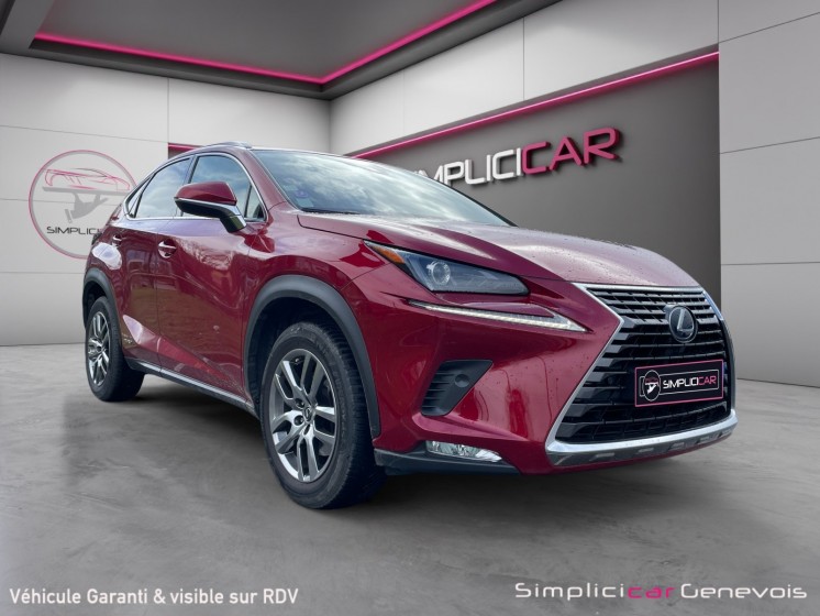 Lexus nx nx 300h 4wd luxe - gps - cuir - français - suivi lexus - caméra - garantie 12 mois occasion simplicicar genevois...