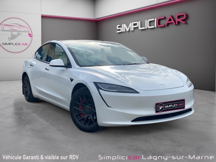Tesla model 3 grande autonomie rwd - etat de batterie neuve - carplay - camera 360° occasion simplicicar lagny  simplicicar...