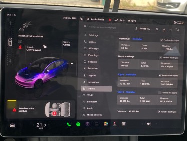 Tesla model 3 grande autonomie rwd - etat de batterie neuve - carplay - camera 360° occasion simplicicar lagny  simplicicar...