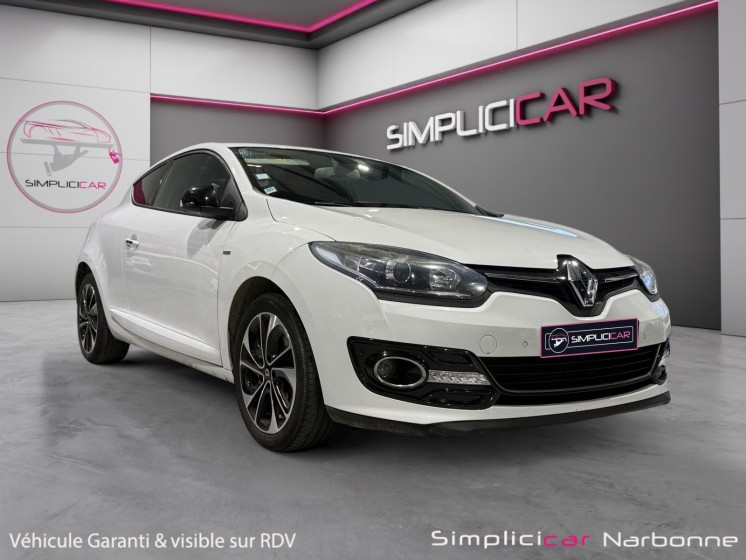 Renault megane iii coupe dci 110 eco2 bose edc garantie 12 mois caméra de recul occasion simplicicar narbonne simplicicar...