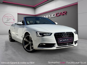 Audi a5 cabriolet 2.0 tdi 190 s tronic 7 avus suivi complet audi  garantie 12 mois occasion simplicicar toulouse sud...