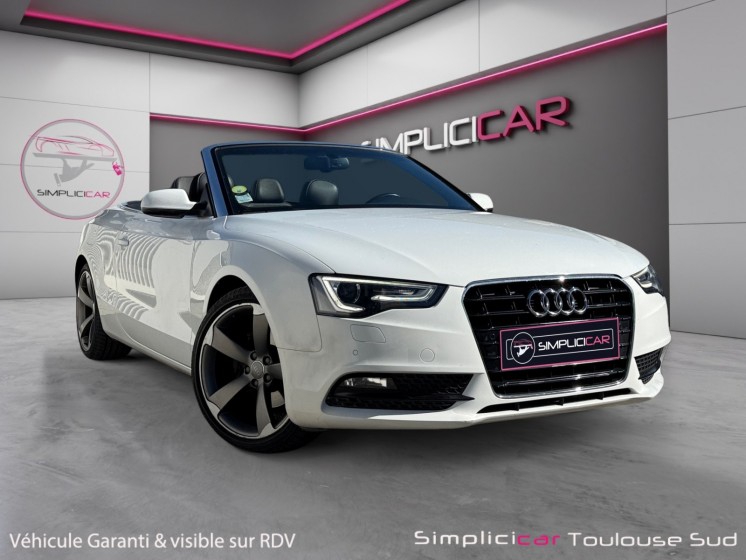 Audi a5 cabriolet 2.0 tdi 190 s tronic 7 avus suivi complet audi  garantie 12 mois occasion simplicicar toulouse sud...