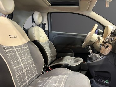 Fiat 500 serie 4 1.2 69 ch lounge toit panoramique garantie 12 mois occasion montpellier (34) simplicicar simplicibike france