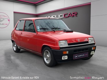 Renault r5 alpine 93ch etat neuf dossier complet garantie 12 mois occasion simplicicar royan simplicicar simplicibike france