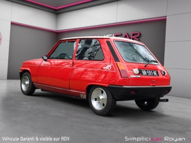 Renault r5 alpine 93ch etat neuf dossier complet garantie 12 mois occasion simplicicar royan simplicicar simplicibike france