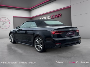 Audi a5 cabriolet 2.0 tfsi 190 s tronic 7 s-line caméra 360 suivi complet garantie 12 mois occasion simplicicar orleans...