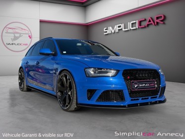 Audi rs4 avant v8 4.2 fsi 450 quattro s tronic 7 audi exclusive one of one bleu nogaro garantie 12 mois occasion simplicicar...