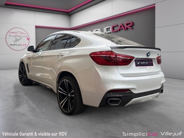 Bmw x6 f16 xdrive40d 313 ch m sport performance, caméra ar/360, siège chauffant, toit ouvrant, apple carplay, garantie...