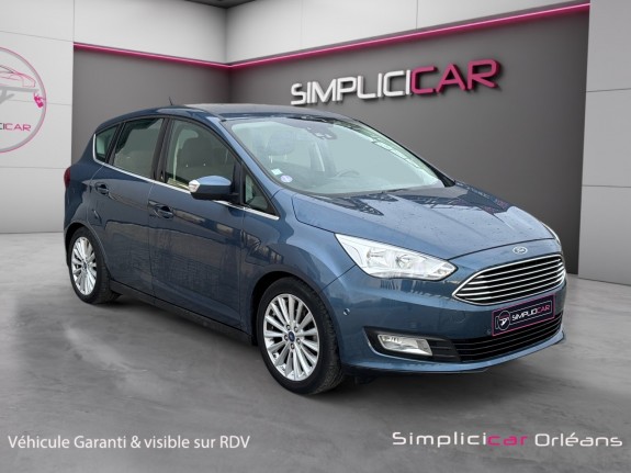 Ford c-max 1.0 ecoboost 125 ss titanium carplay caméra de recul keyless garantie 12 mois occasion simplicicar orleans...