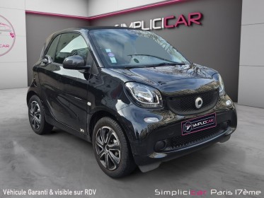 Smart fortwo coupe 1.0 71 ch ss ba6 pure / premiere main - entretient a jour - garantie 12 mois occasion paris 17ème...