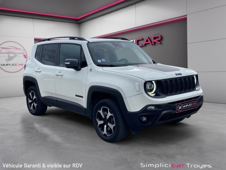 Jeep renegade 1.3 gse t4 240 phev at6 4xe caméra de recul angles morts carplay garantie 12 mois occasion barberey...