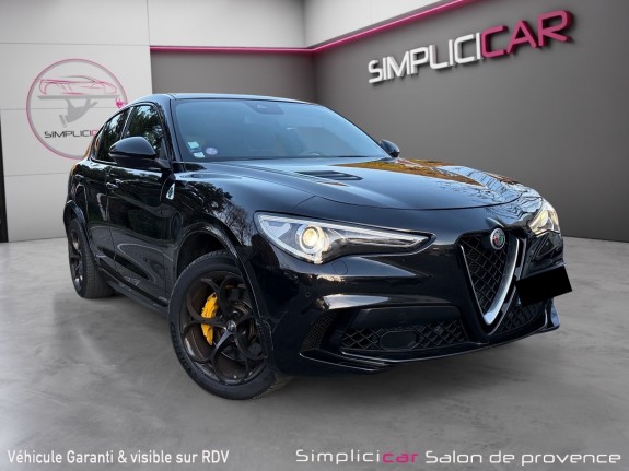 Alfa romeo stelvio 2.9 v6 510ch at8 quadrifoglio/origine france/ toit ouvrant - carplay - sièges électriques chauffants-...