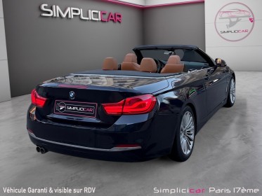 Bmw serie 4 cabriolet f33 lci 420d 190 ch luxury- camÉra de recul-siÈges ÉlÉctriques À mÉmoire chauffant-ouverture...