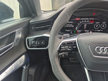 Audi rs6 c8 avant 4,0 v8 tfsi 600 ch malus paye full black echappement rs matrix laser pack design rs gris suivi audi......