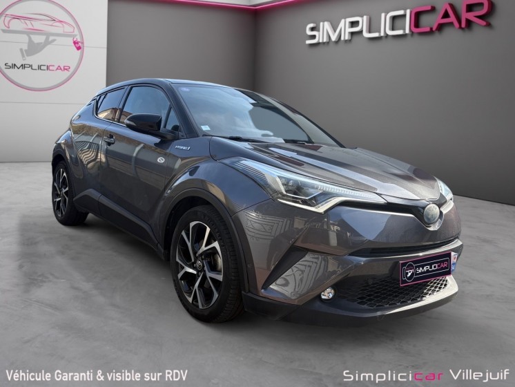 Toyota c-hr hybride rc18 122h graphic, radar av/ar, caméra ar, apple carplay, garrantie 12 mois. occasion simplicicar...