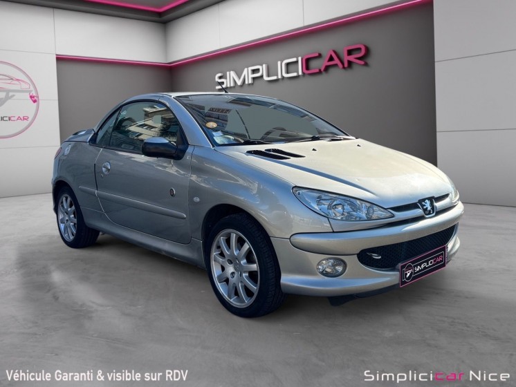 Peugeot 206 cc 2.0i 16v roland garros occasion  simplicicar nice - pfvauto simplicicar simplicibike france