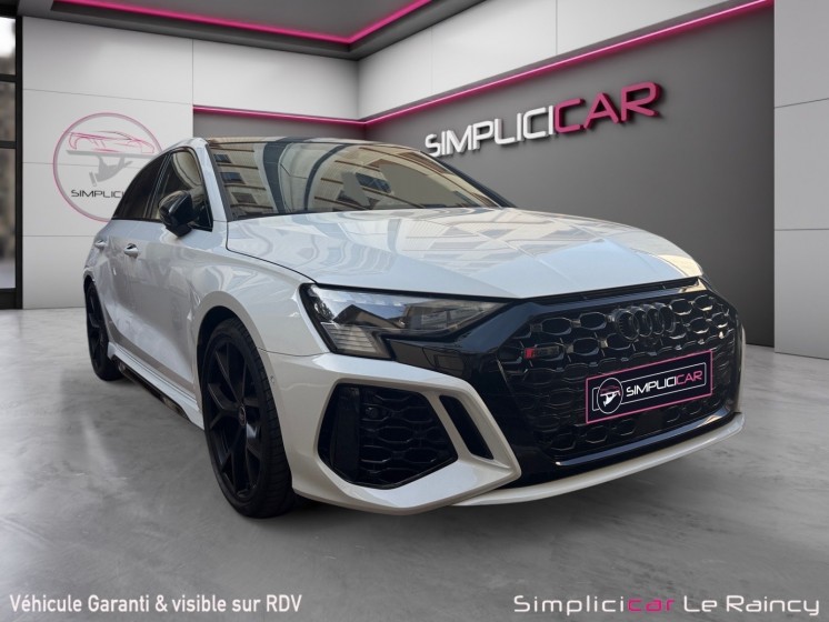 Audi rs3 sportback 2.5 tfsi 400 s sportback tronic 7 quattro performance française toit ouvrant full catalogue garantie...
