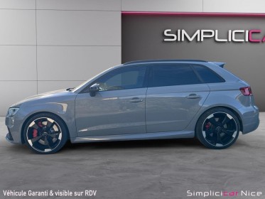 Audi rs3 sportback 2.5 tfsi 367 quattro s tronic 7 occasion  simplicicar nice - pfvauto simplicicar simplicibike france