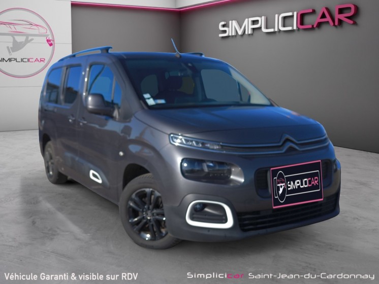 Citroen berlingo taille xl hdi 130 eat8 shine carplay camera attelage garantie 12 mois occasion simplicicar saint-jean...
