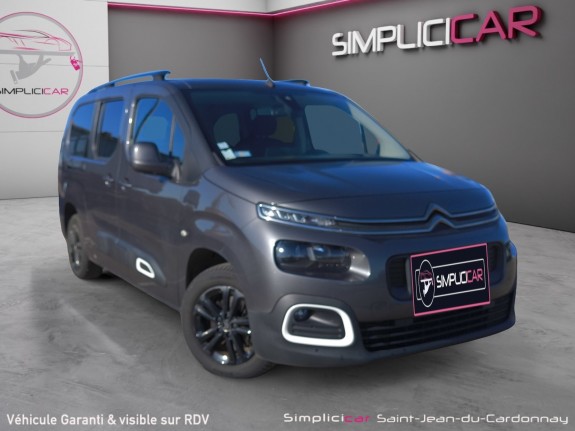 Citroen berlingo taille xl hdi 130 eat8 shine carplay camera attelage garantie 12 mois occasion simplicicar saint-jean...