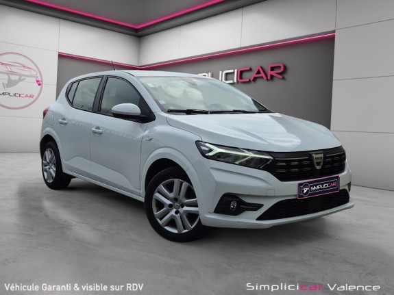 Dacia sandero tce 90 confort carplay radar ar navigation clim suivi dacia garantie 12 mois occasion simplicicar valence - ksv...