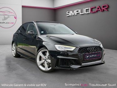 Audi rs3 sportback 2.5 tfsi 400 s tronic 7 quattro apple carplay toit ouvrant garanti 12 mois occasion simplicicar toulouse...