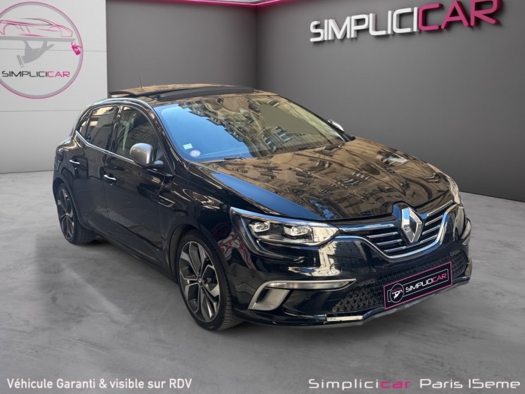 Renault megane iv berline tce 160 edc fap gt-line garantie 12 mois occasion paris 15ème (75) simplicicar simplicibike france