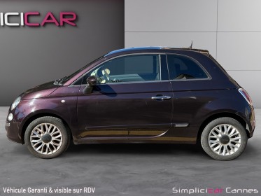 Fiat 500 lounge 1.2 8v 69 ch occasion cannes (06) simplicicar simplicibike france