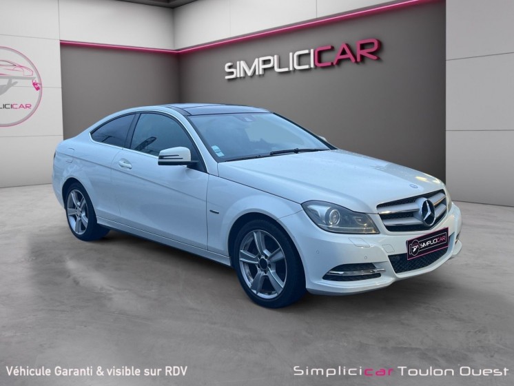 Mercedes classe c coupe 220 cdi blueefficiency edition 1 garantie 12 mois occasion simplicicar toulon ouest simplicicar...