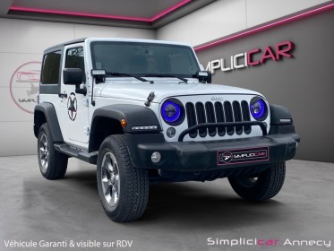 Jeep wrangler v6 3.6 pentastar 284 sahara sport - garantie 12 mois occasion simplicicar annecy simplicicar simplicibike france