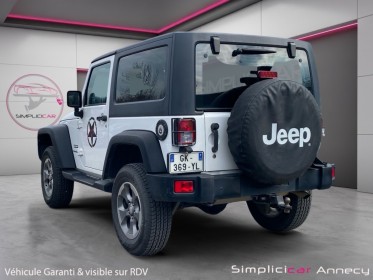 Jeep wrangler v6 3.6 pentastar 284 sahara sport - garantie 12 mois occasion simplicicar annecy simplicicar simplicibike france