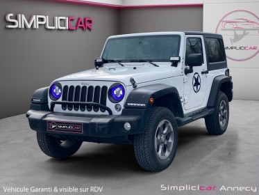 Jeep wrangler v6 3.6 pentastar 284 sahara sport - garantie 12 mois occasion simplicicar annecy simplicicar simplicibike france