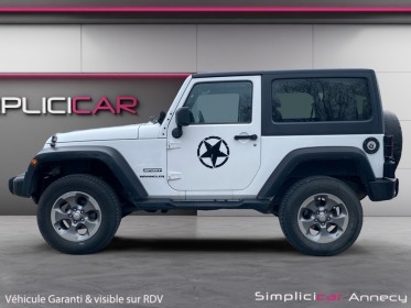 Jeep wrangler v6 3.6 pentastar 284 sahara sport - garantie 12 mois occasion simplicicar annecy simplicicar simplicibike france