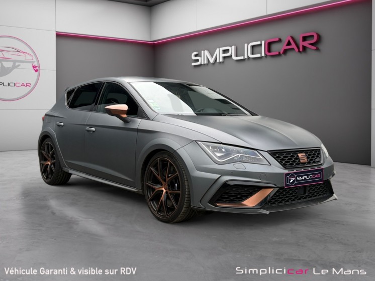 Seat leon 2.0 tsi 310 cupra numérotée 260/799 garantie 12 mois occasion simplicicar le mans simplicicar simplicibike france