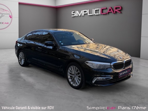 Bmw serie 5 g30 520d xdrive 190 ch bva8 luxury/camera 360 / entretien full bmw occasion paris 17ème (75)(porte maillot)...