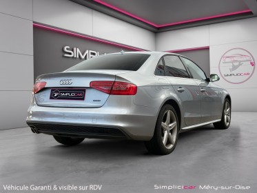 Audi a4 2.0 tdi 190 s line caméra de recul intérieur cuir alcantara garantie 12 mois occasion simplicicar mery-sur-oise...