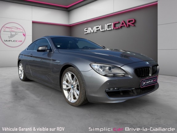 Bmw serie 6 coupe f13 640d 313ch luxe camera 360 toit ouvrant garantie 12 mois occasion simplicicar brive la gaillarde ...