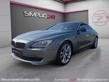 Bmw serie 6 coupe f13 640d 313ch luxe camera 360 toit ouvrant garantie 12 mois occasion simplicicar brive la gaillarde ...
