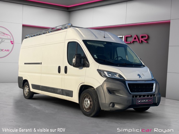 Peugeot boxer fourgon tole 435 l4h2 2.2 hdi 130 pack clim garantie 12 mois occasion simplicicar royan simplicicar...