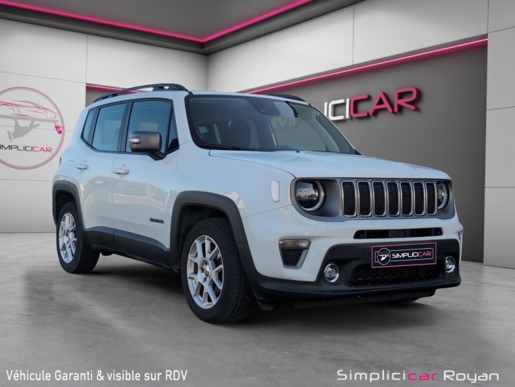 Jeep renegade 1.0 gse t3 120 ch bvm6 limited garantie 12 mois entretien complet occasion simplicicar royan simplicicar...